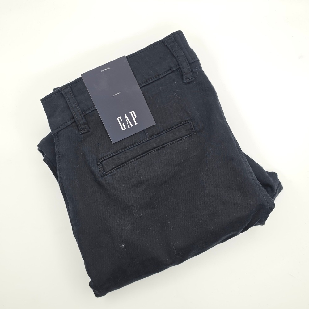 Gap Chino Pants Womens 6 Stretch Black New Casual Office Trousers